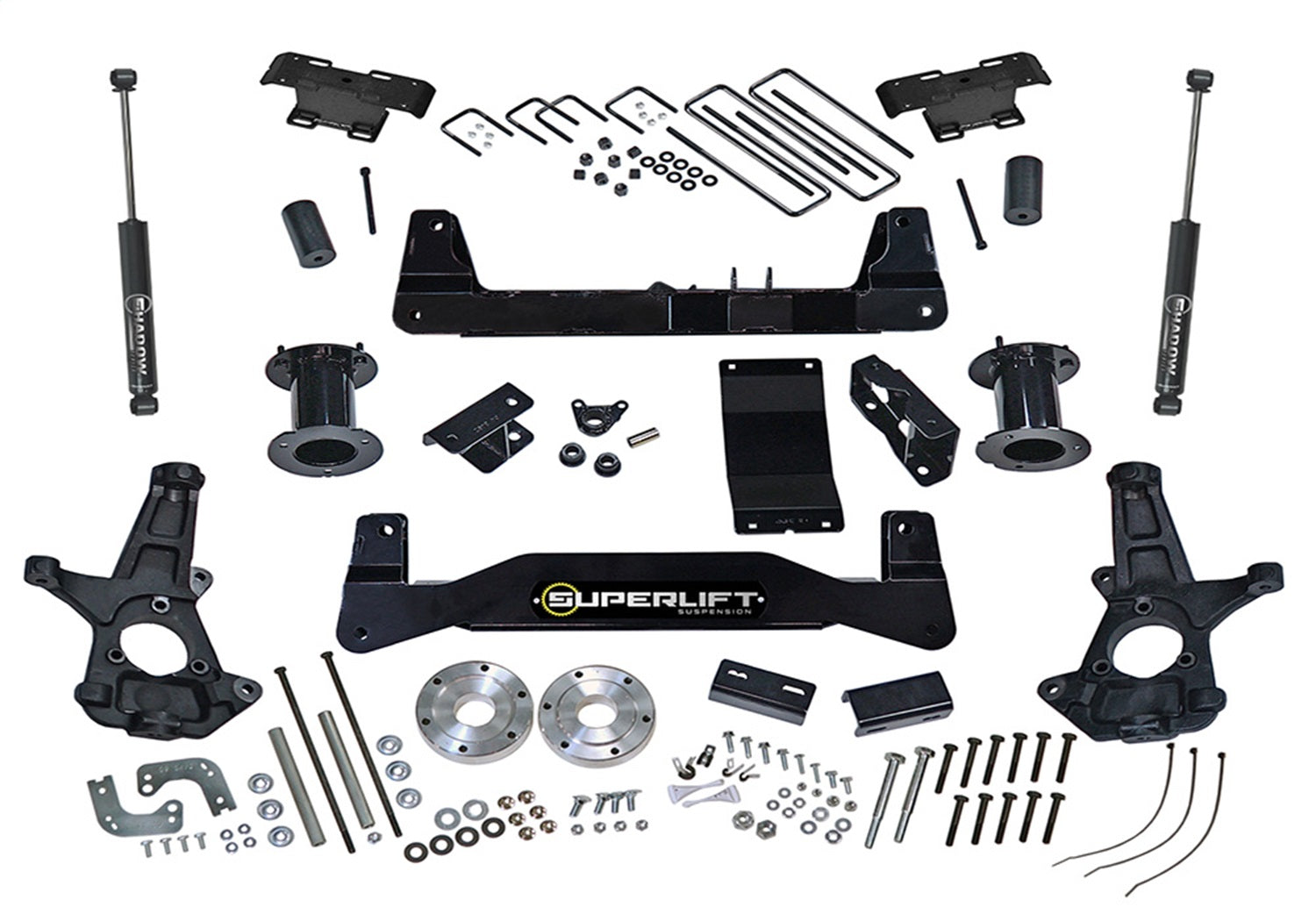 Superlift K160 6.5in. Lift Kit-14-16 Silv/Sierra 1500 4WD w OE Cast Stl Ctrl Arms w SL Rr Shcks Superlift K160