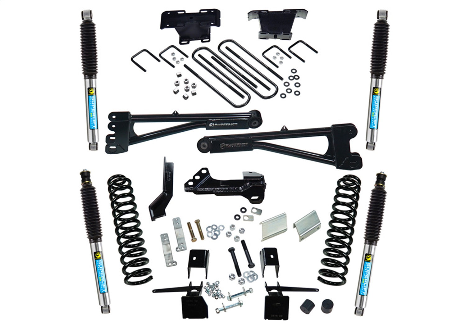 Superlift K165B 4in. Radius Arm Lift Kit-17-22 F-250/F-350 4WD-Diesel-w/Bilstein Shocks Superlift K165B