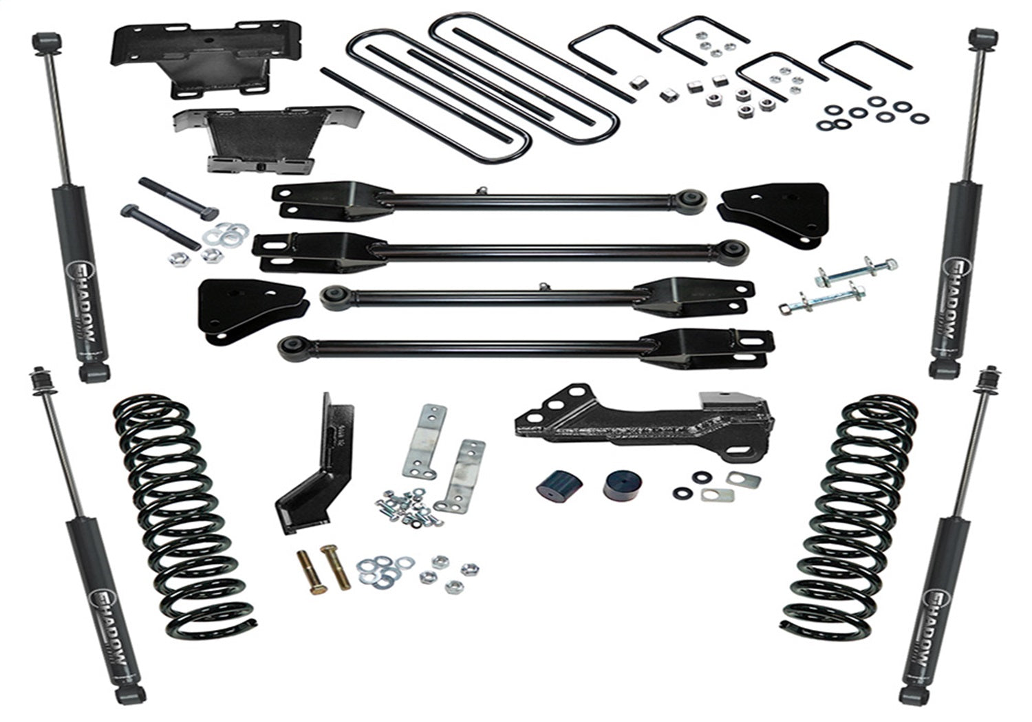 Superlift K166 4in. 4-Link Lift Kit-17-22 F-250/F-350 4WD-Diesel-w/SL Shocks Superlift K166