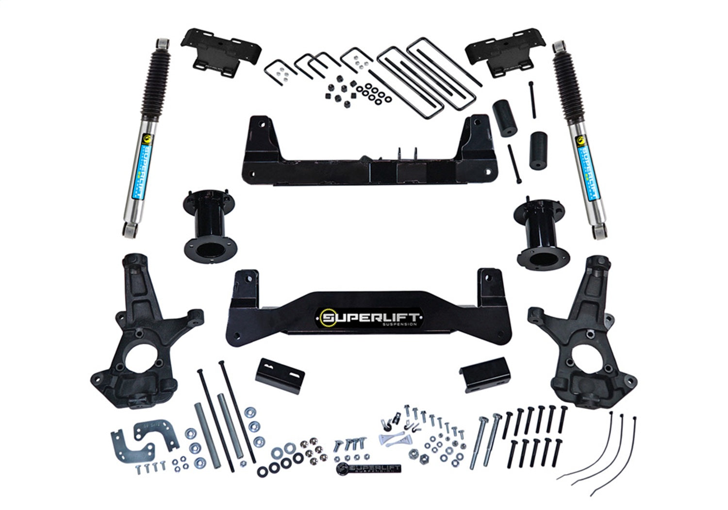 Superlift K180B 6.5in. Lift Kit-07-16 Silv/Sierra 1500 2WD w Cast Steel Ctrl Arms w Bil Rr Shock Superlift K180B