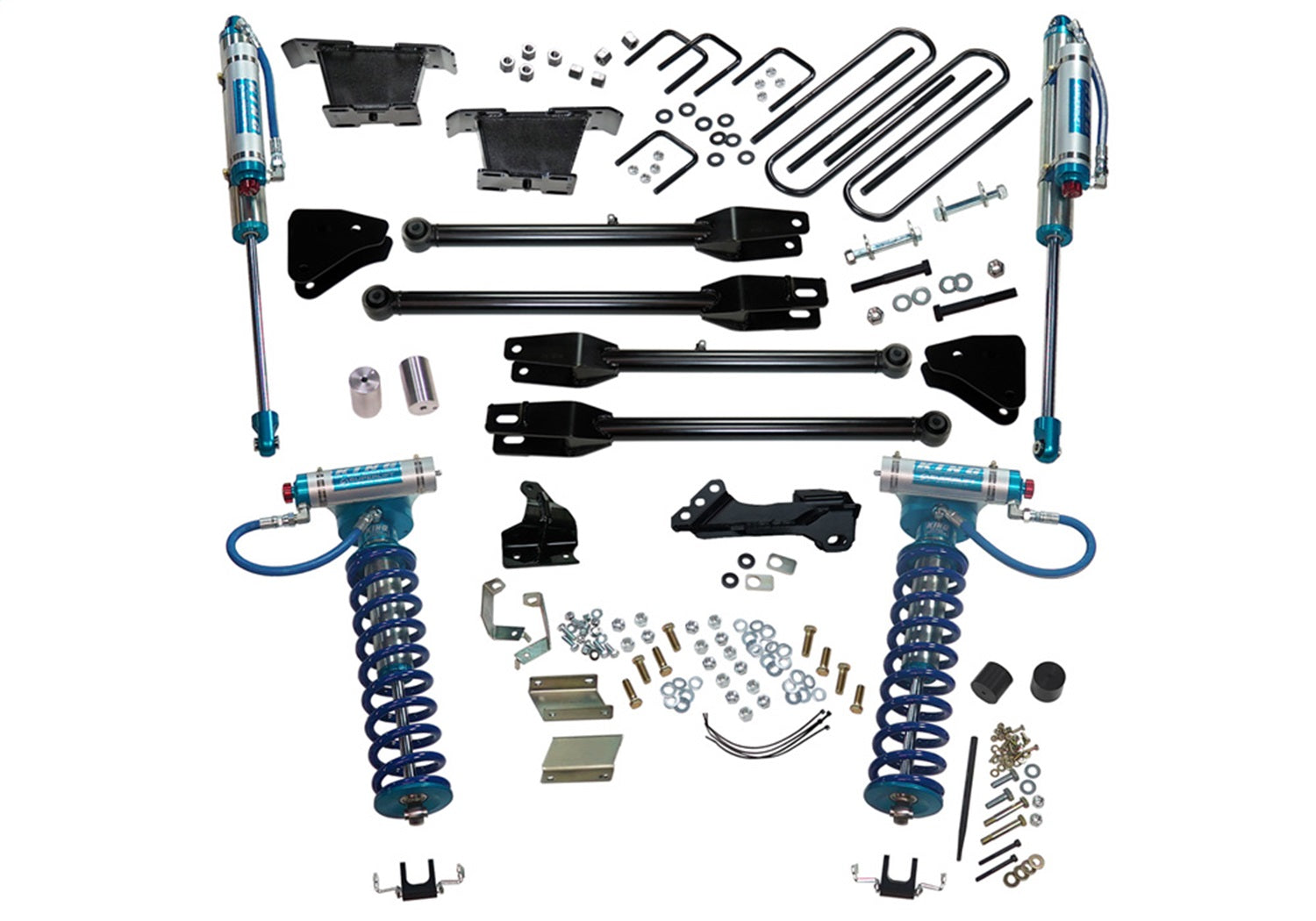 Superlift K236KG 4in. Lift Kit-11-16 F250/F350 4WD w/4-Link Conversion/King Clvrs/Shocks Superlift K236KG