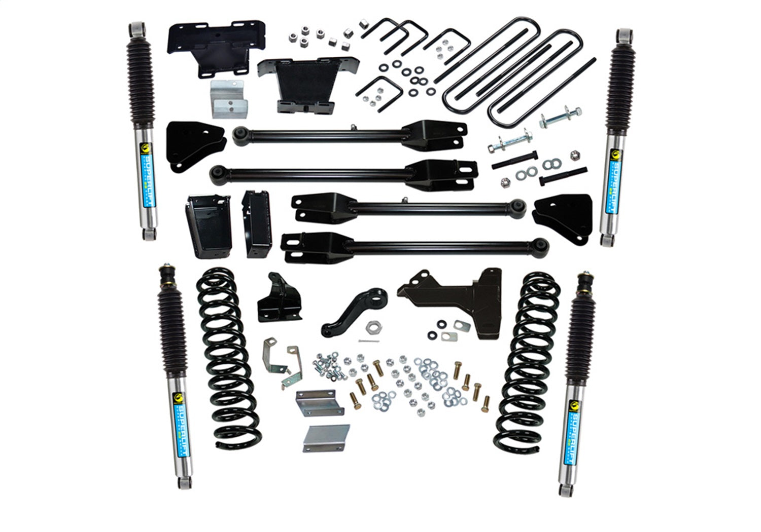 Superlift K237B 6in. Lift Kit-11-16 F250/F350 4WD-Dsl w/4-Link Conversion/Bil Shocks Superlift K237B