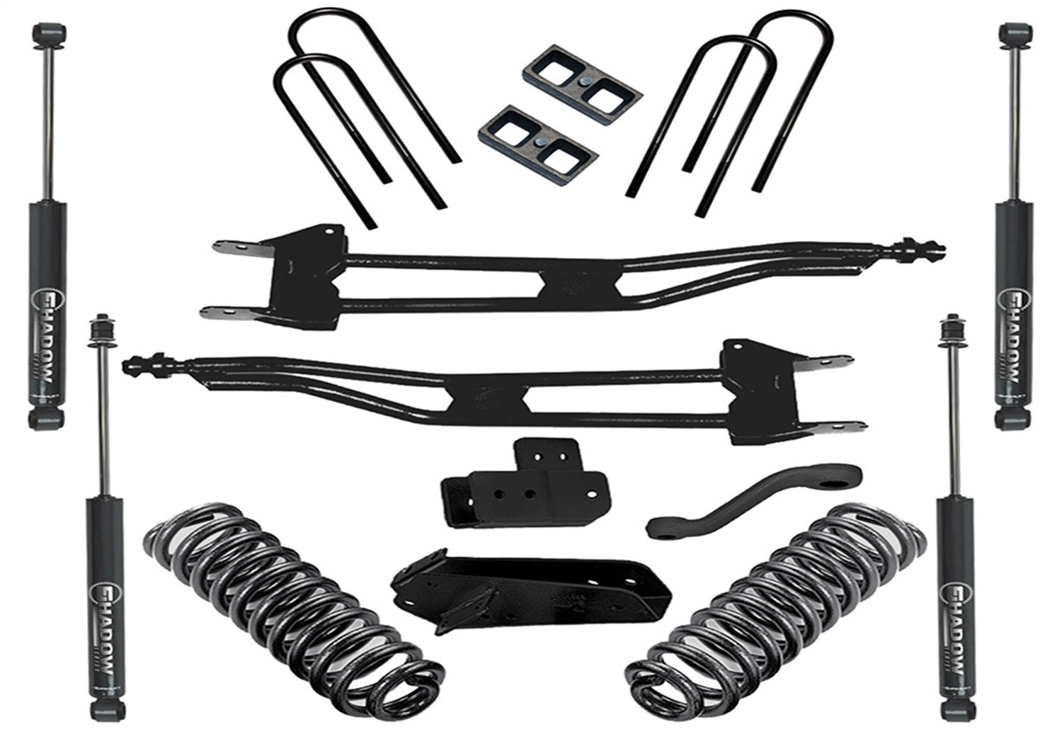 Superlift K385 4in. Superunner Radius Arm Lift Kit-80-96 Bronco 4WD-w/SL Shocks Superlift K385