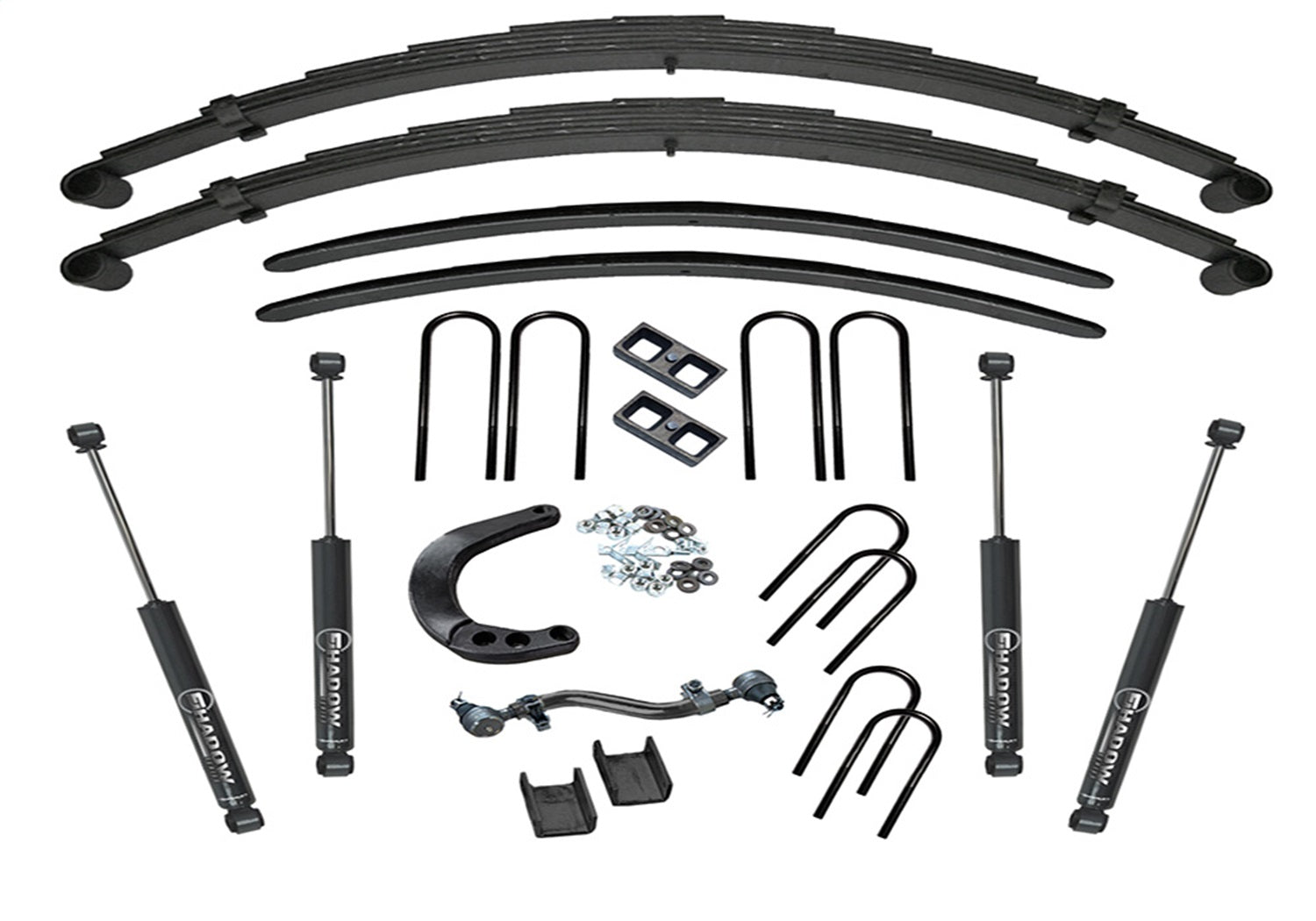 Superlift K423 8in. Lift Kit-73-87 K10/K15/73-91 Blazer/Jimmy/Sub 4WD-Rr Blck Kit wSL Shks Superlift K423