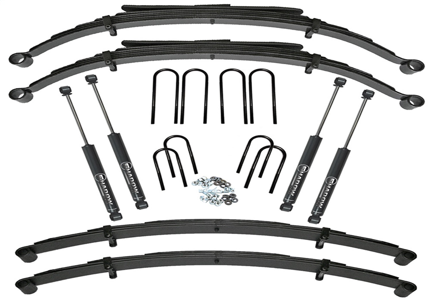 Superlift K438 4in. Lift Kit (w/52in. Rr Sprngs)-73-91 GM 3/4 Ton 4WD-w/SL Shocks Superlift K438