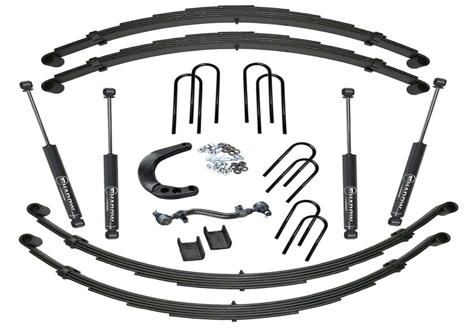 Superlift K445 8in. Lift Kit (w/52in. Rr Sprngs)-73-91 GM 3/4 Ton 4WD-Rr Spring Kit w/SL Shcks Superlift K445