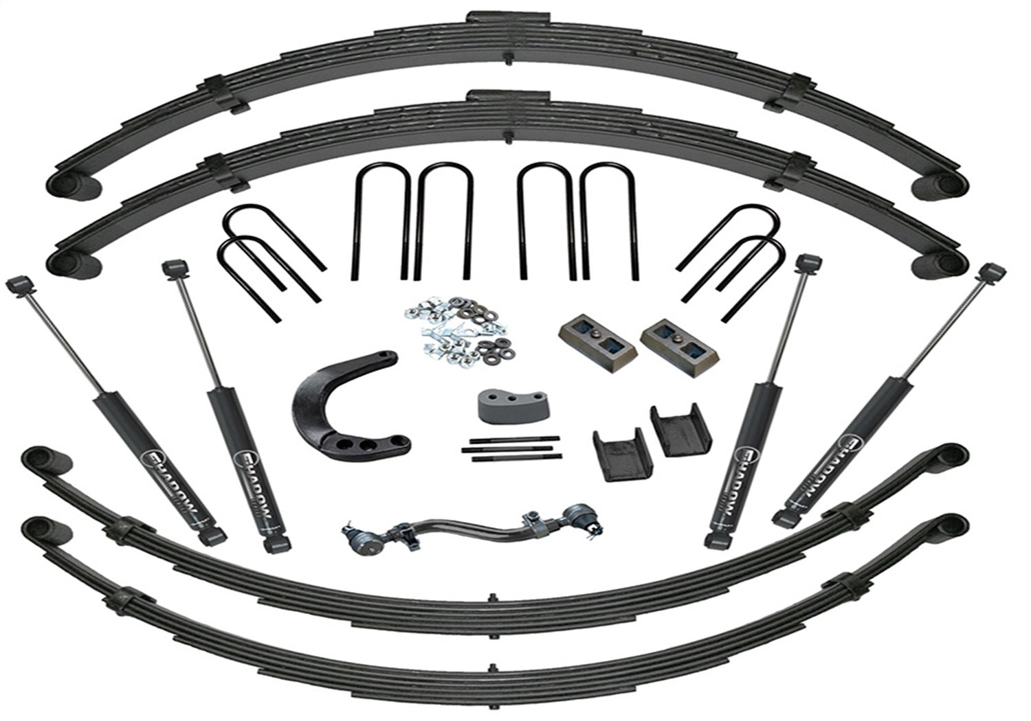 Superlift K447 12in. Lift Kit (w/52in. Rr Sprngs)-73-91 GM 3/4 Ton 4WD-Rr Spring Kit w/SL Shcks Superlift K447