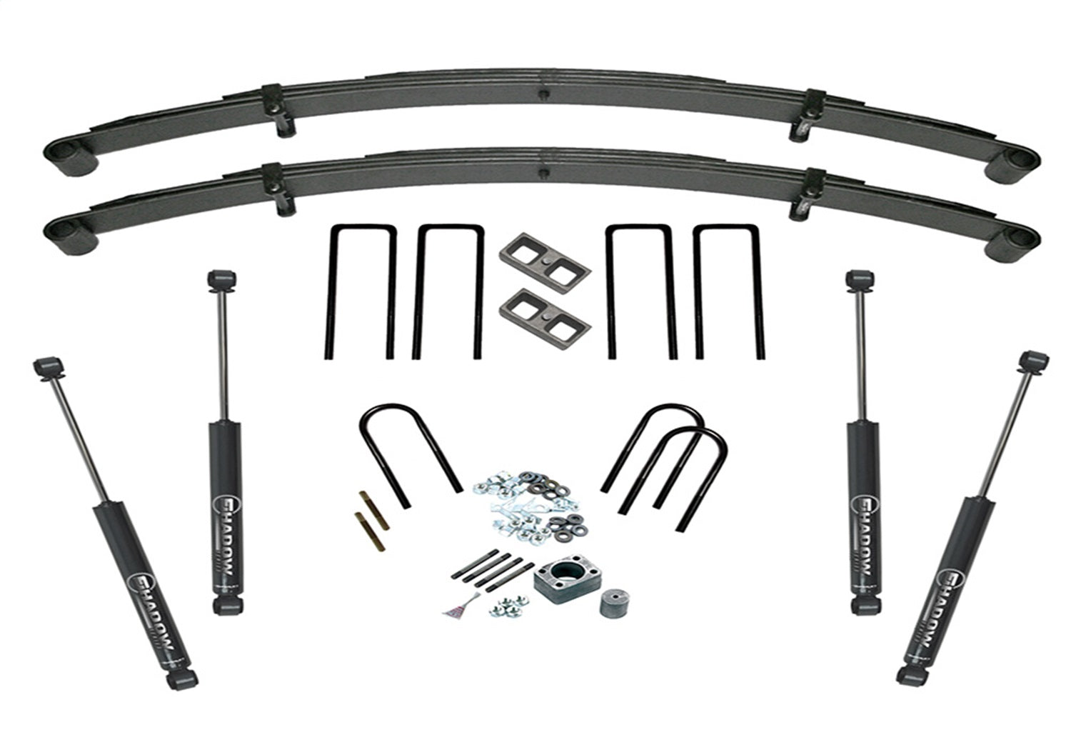 Superlift K461 3.5in. Lift Kit-73-87 GM 1 Ton PU-Small Block Engine Only-Rr Block Kit w SL Shoc Superlift K461