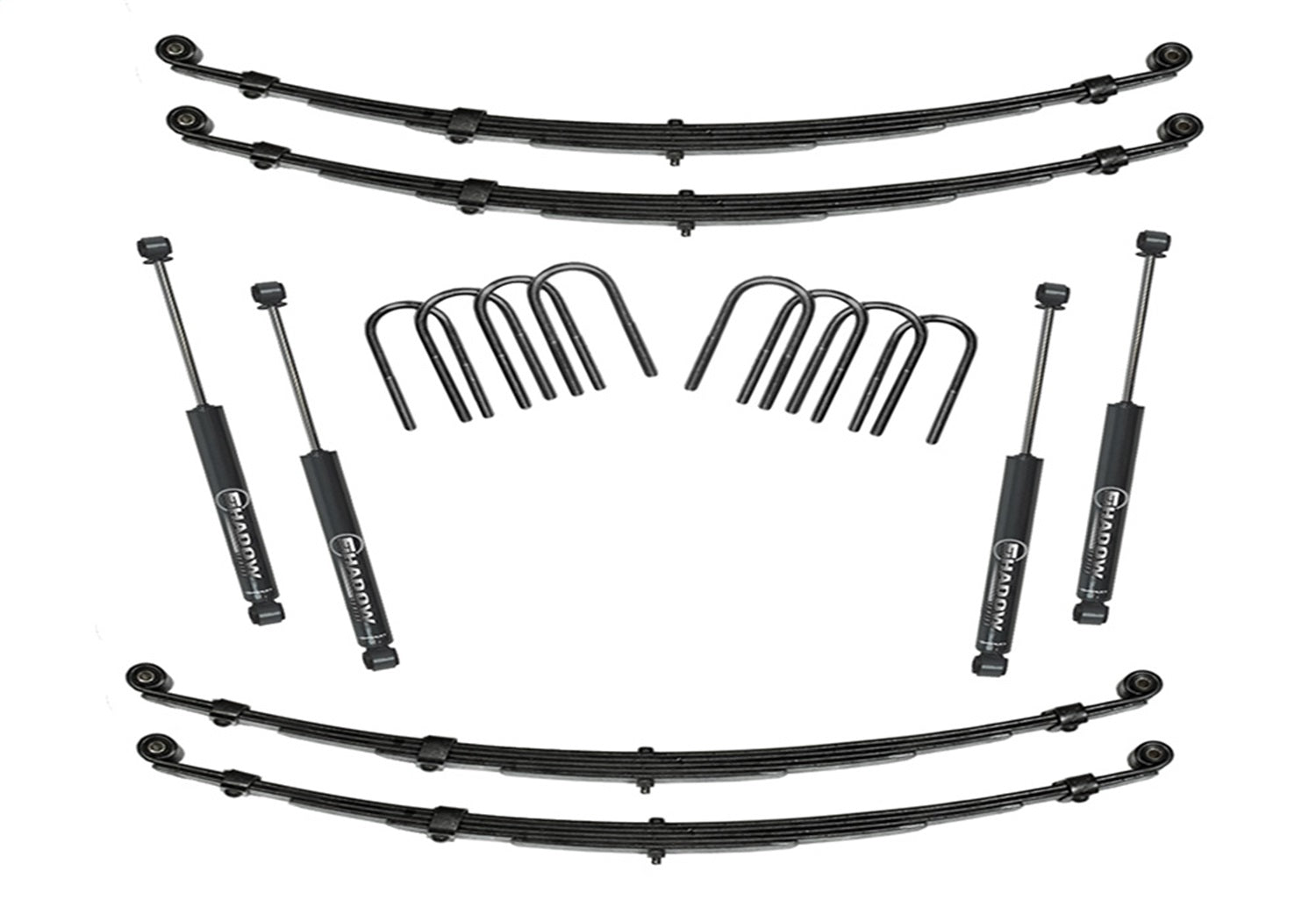 Superlift K712 4 inch Lift Kit-1955-1975 Jeep CJ Series and M38A1-with Superlift Shocks Superlift K712