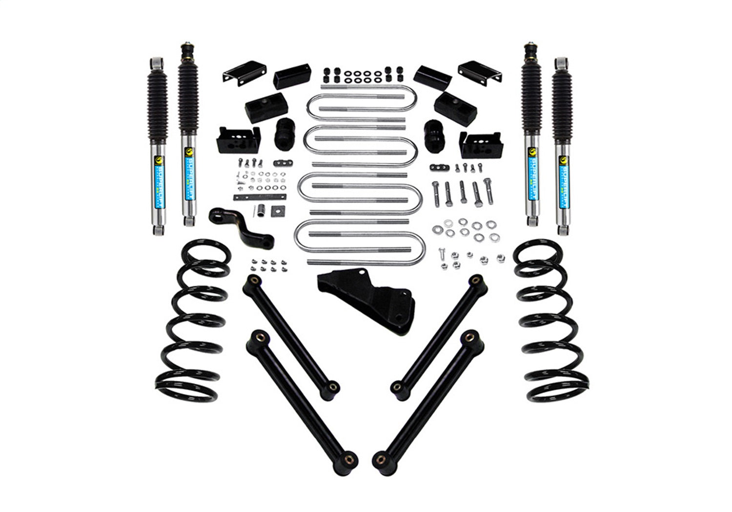 Superlift K832B 4in. Lift Kit-03-08 Ram 2500/3500 4WD-Diesel-w/Bilstein Shocks Superlift K832B