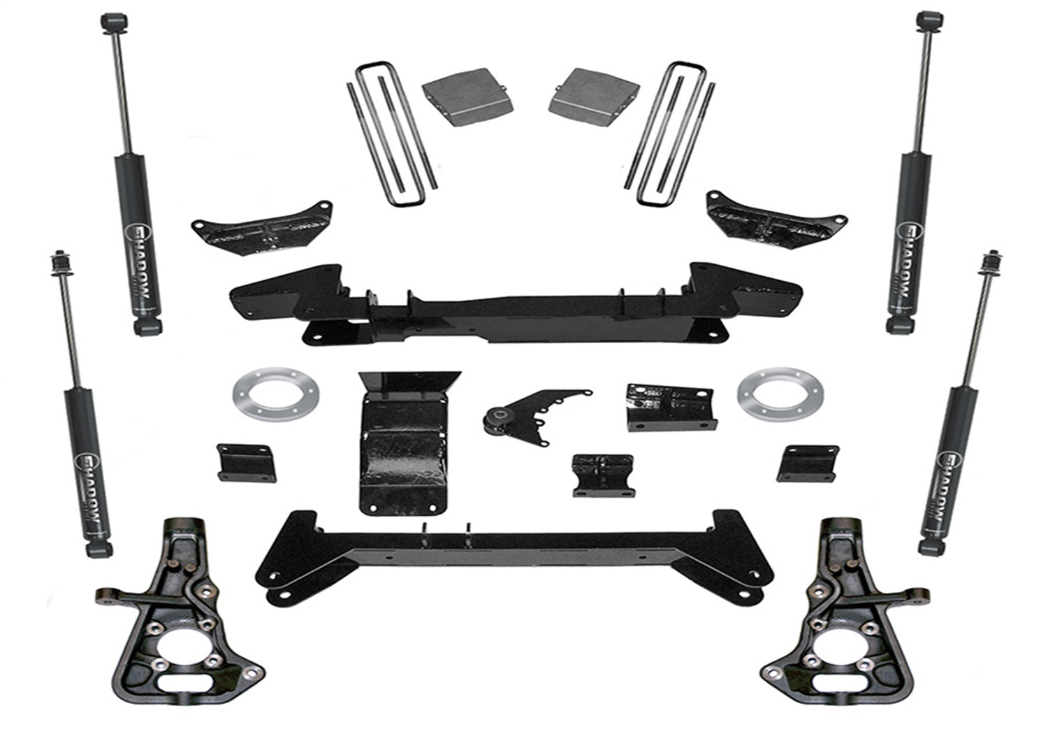 Superlift K860 6in. Lift Kit-01-10 Silv/Sierra 2500HD/3500HD 4WD-Knuckle Kit w/SL Shocks Superlift K860