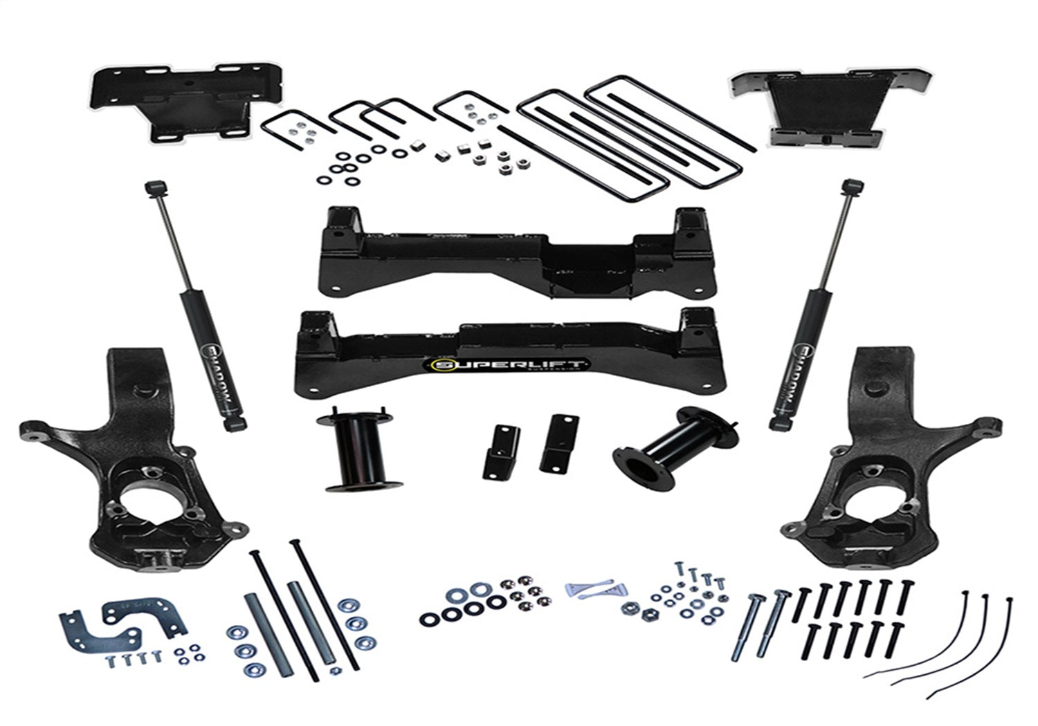 Superlift K894 8in. Lift Kit-07-16 Silv/Sierra 1500 2WD w Cast Steel Ctrl Arms w SL Rear Shocks Superlift K894