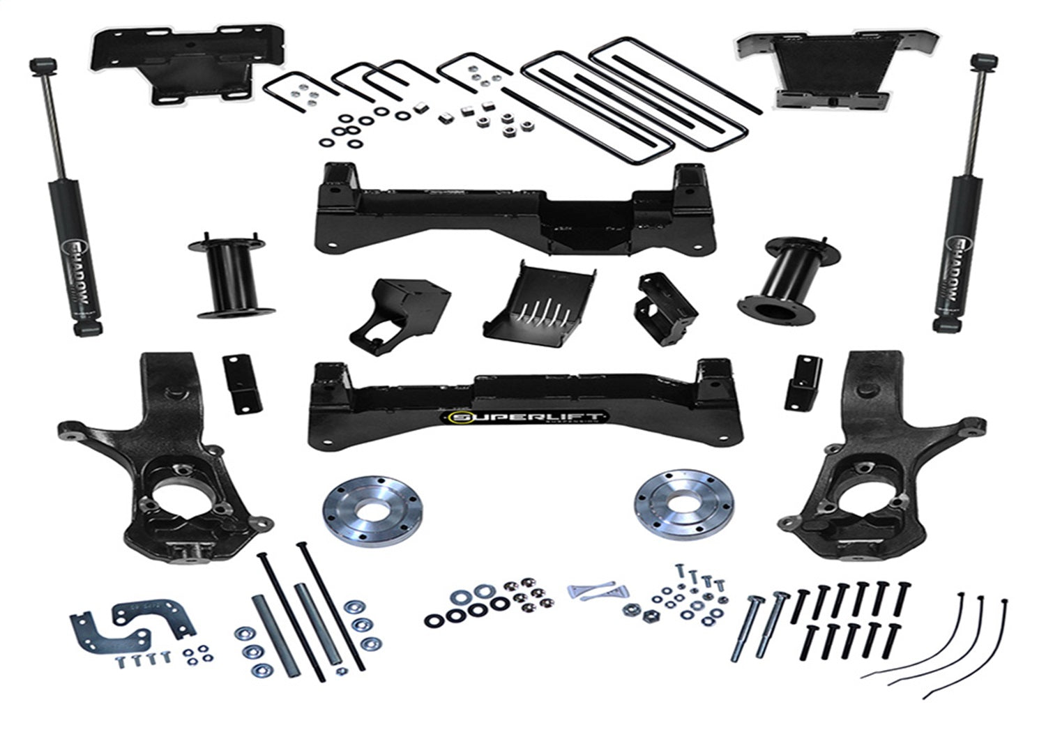 Superlift K899 8in. Lift Kit-14-18 (19 Old Body) GM 1500 4WD w/OE Al or SS Ctrl Arms w/SL Rr Sh Superlift K899