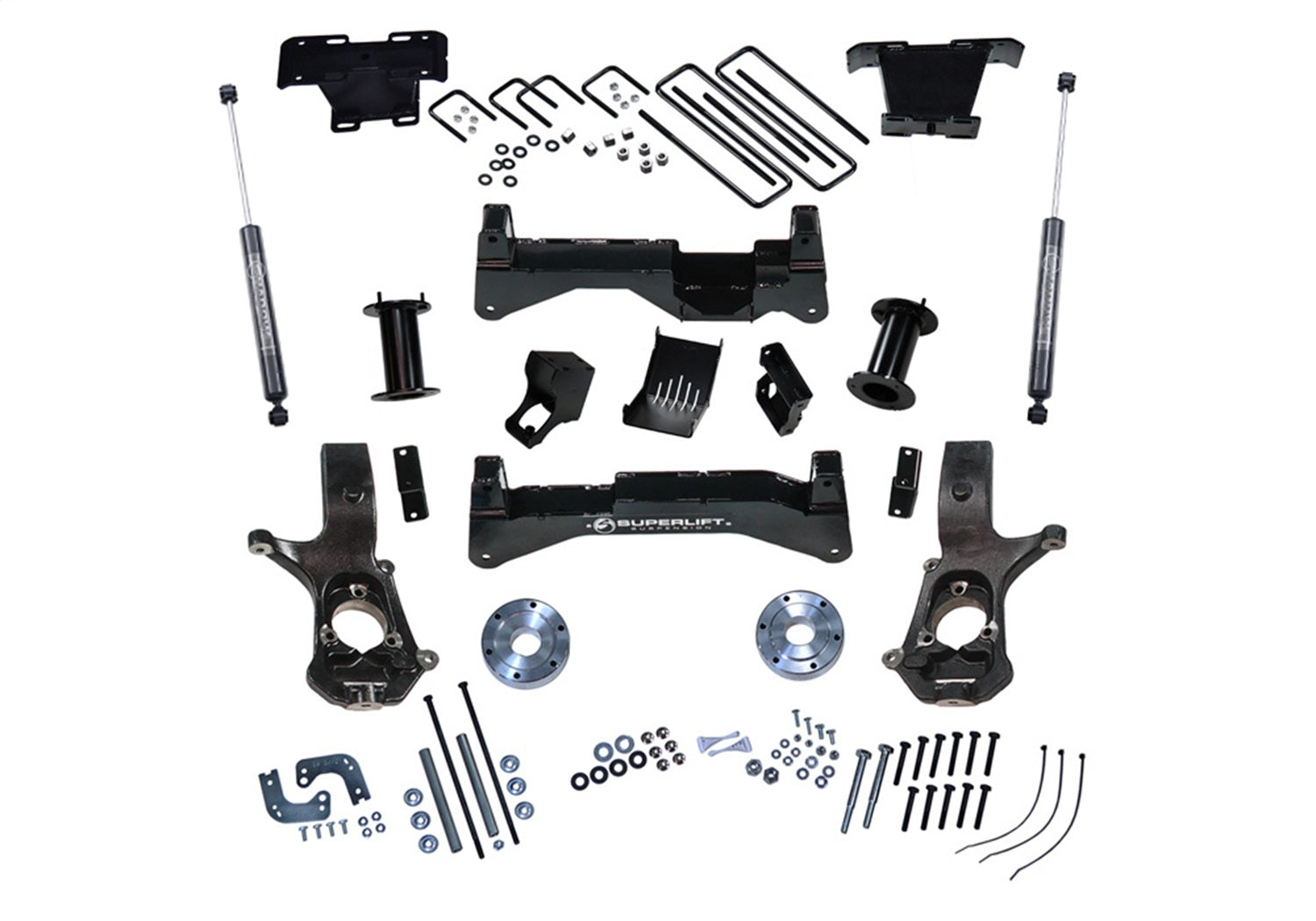 Superlift K899B 8in. Lift Kit-14-18 (19 Old Body) GM 1500 4WD w/OE Al or SS Ctrl Arms w/Bil RrSh Superlift K899B