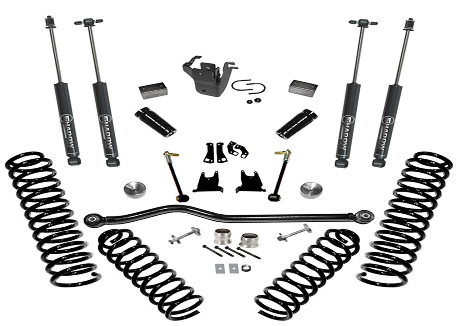 Superlift K927 4 inch Lift Kit-2007-2018 Jeep Wrangler JK 2 Door-with Superlift Shocks Superlift K927