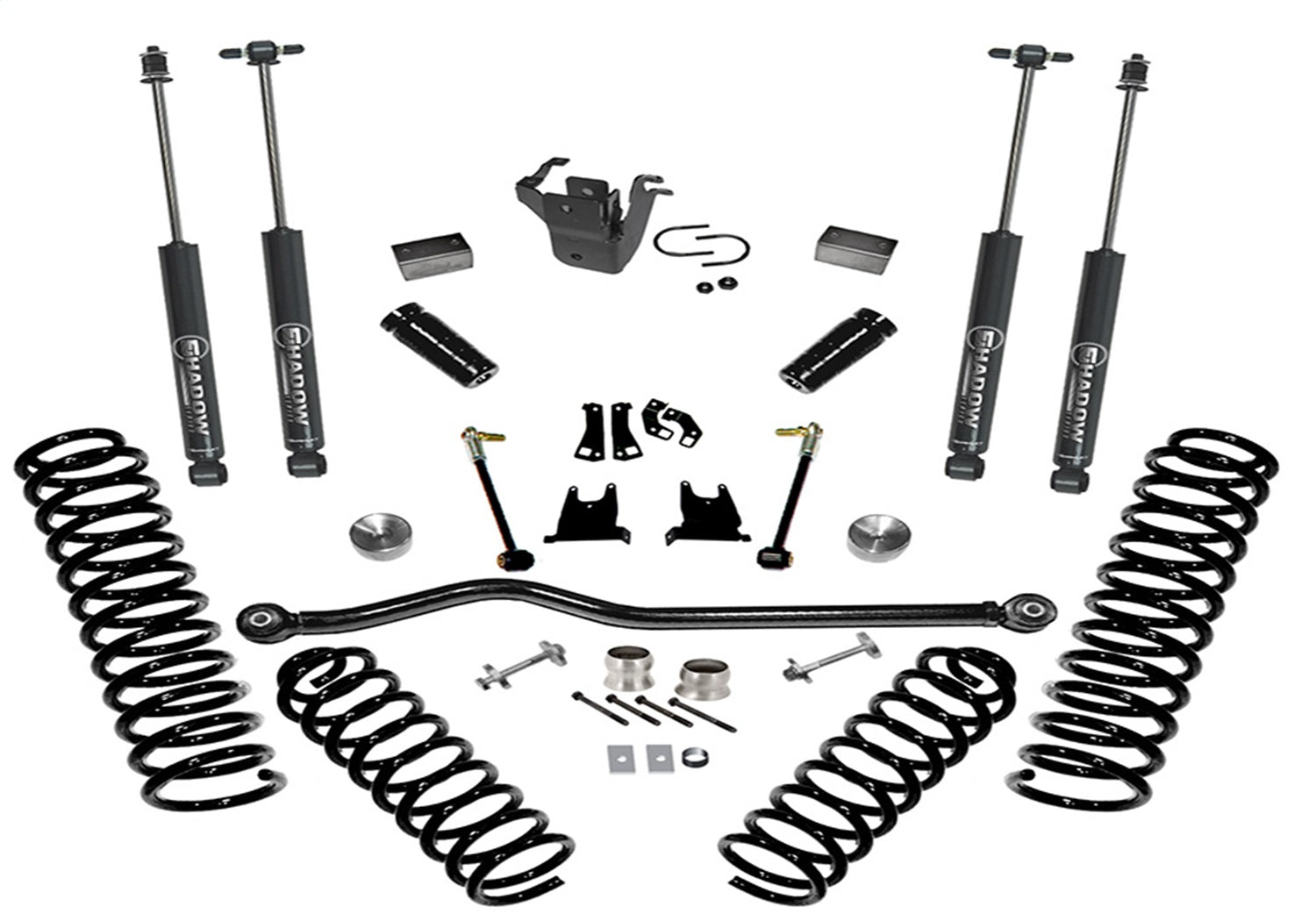 Superlift K928 4 inch Lift Kit-2007-2018 Jeep Wrangler JK Unlimited-with Superlift Shocks Superlift K928