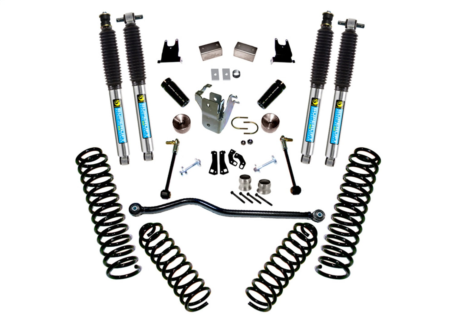 Superlift K928B 4 inch Lift Kit-2007-2018 Jeep Wrangler JK Unlimited-with Bilstein Shocks Superlift K928B