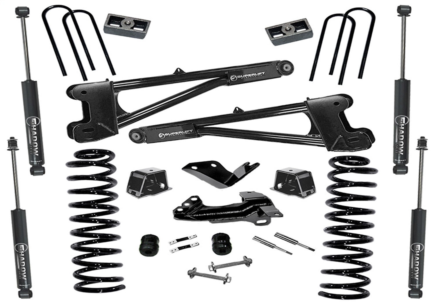 Superlift K975 4in. Lift Kit-05-07 F250/F350 4WD-Dsl w/Replacement Radius Arms w/SL Shocks Superlift K975