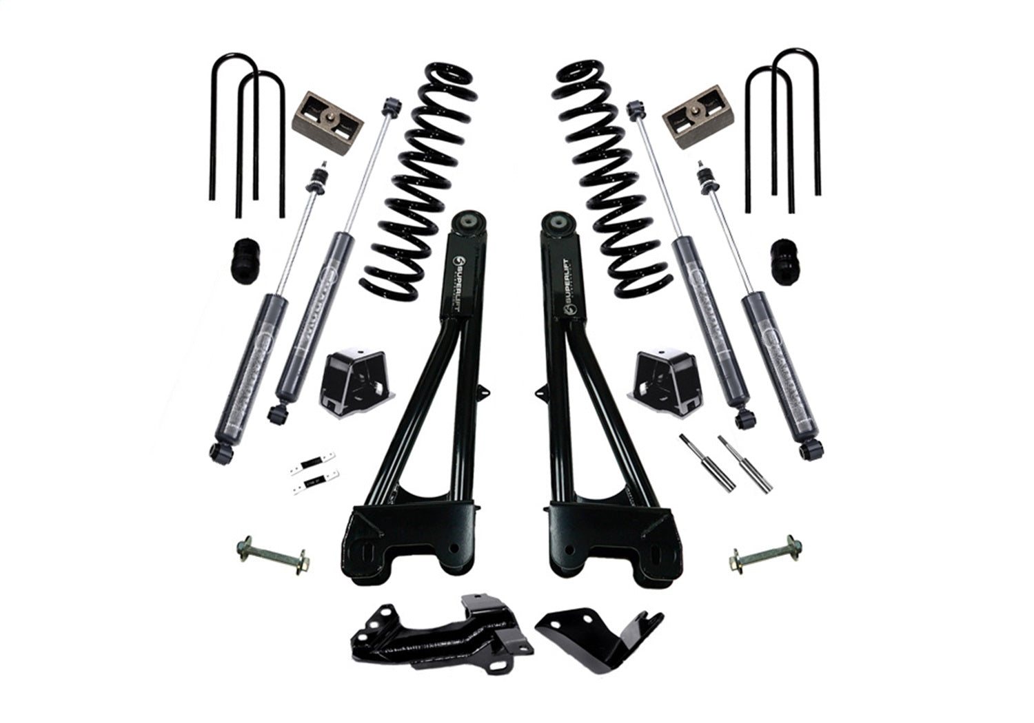 Superlift K975B 4in. Lift Kit-05-07 F250/F350 4WD-Dsl w/Replacement Radius Arms w/Bil Shocks Superlift K975B