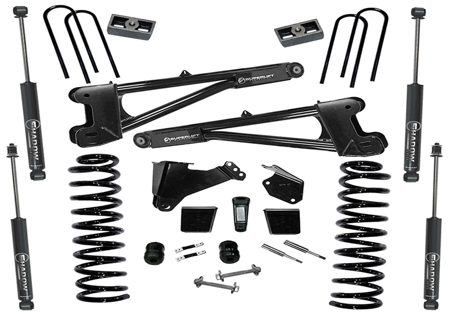 Superlift K977 6in. Lift Kit-05-07 F250/F350 4WD-Dsl w/Replacement Radius Arms w/SL Shocks Superlift K977