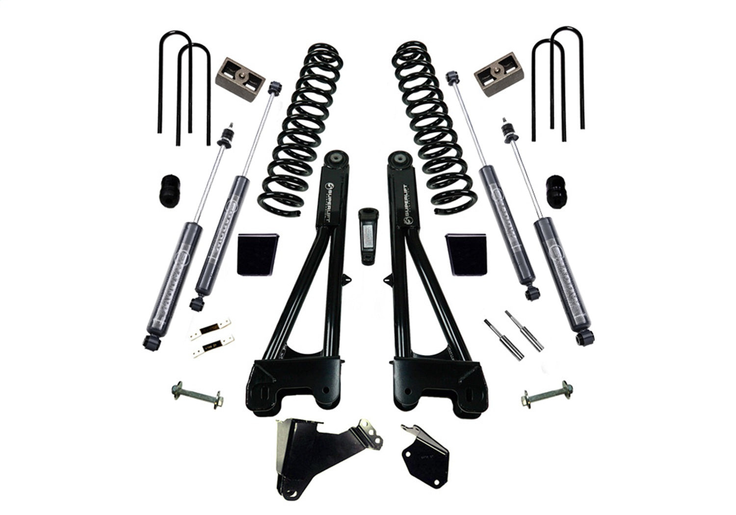 Superlift K977B 6in. Lift Kit-05-07 F250/F350 4WD-Dsl w/Replacement Radius Arms w/Bil Shocks Superlift K977B