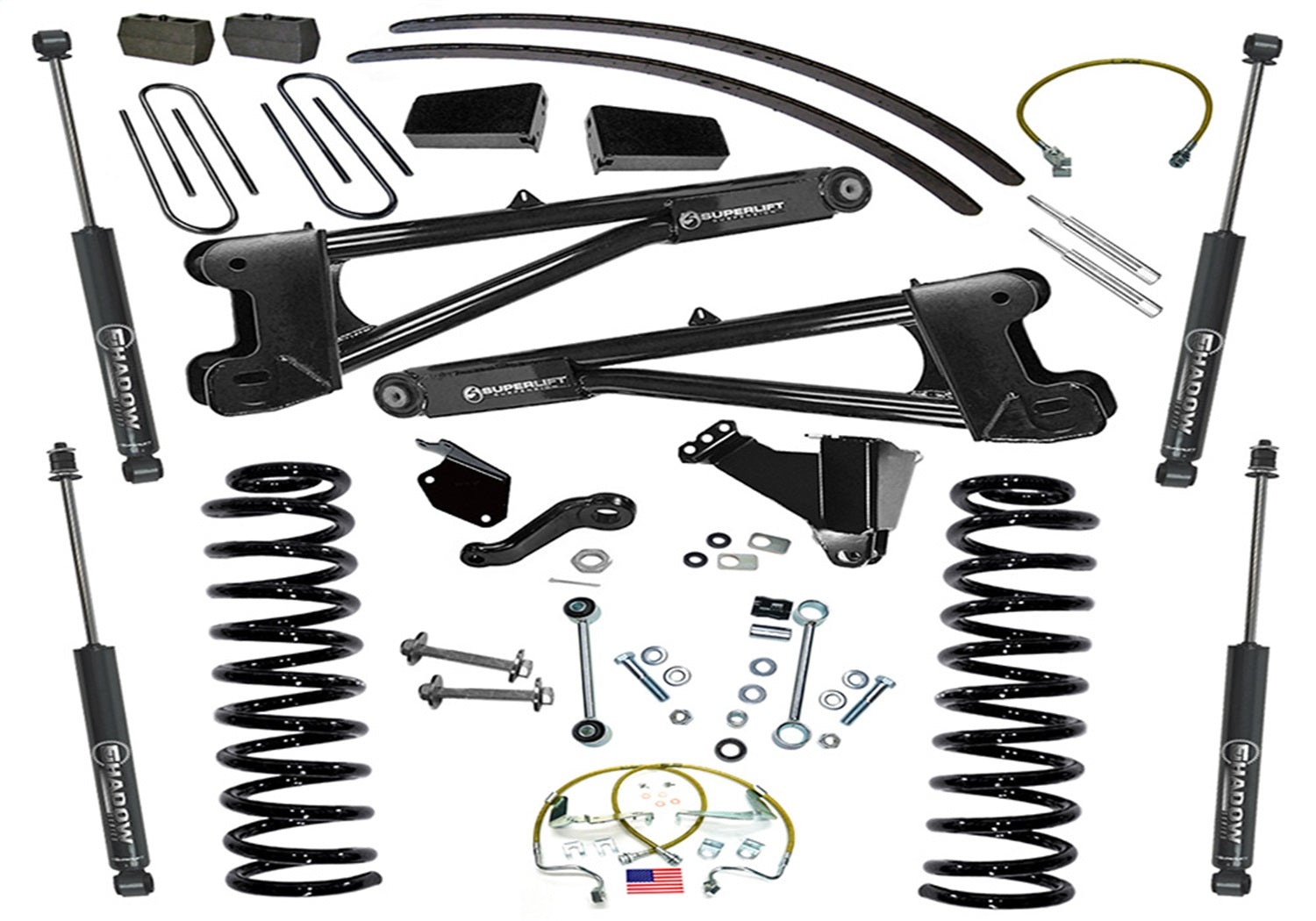 Superlift K979 8in. Lift Kit-05-07 F250/F350 4WD-Dsl w/Replacement Radius Arms w/SL Shocks Superlift K979