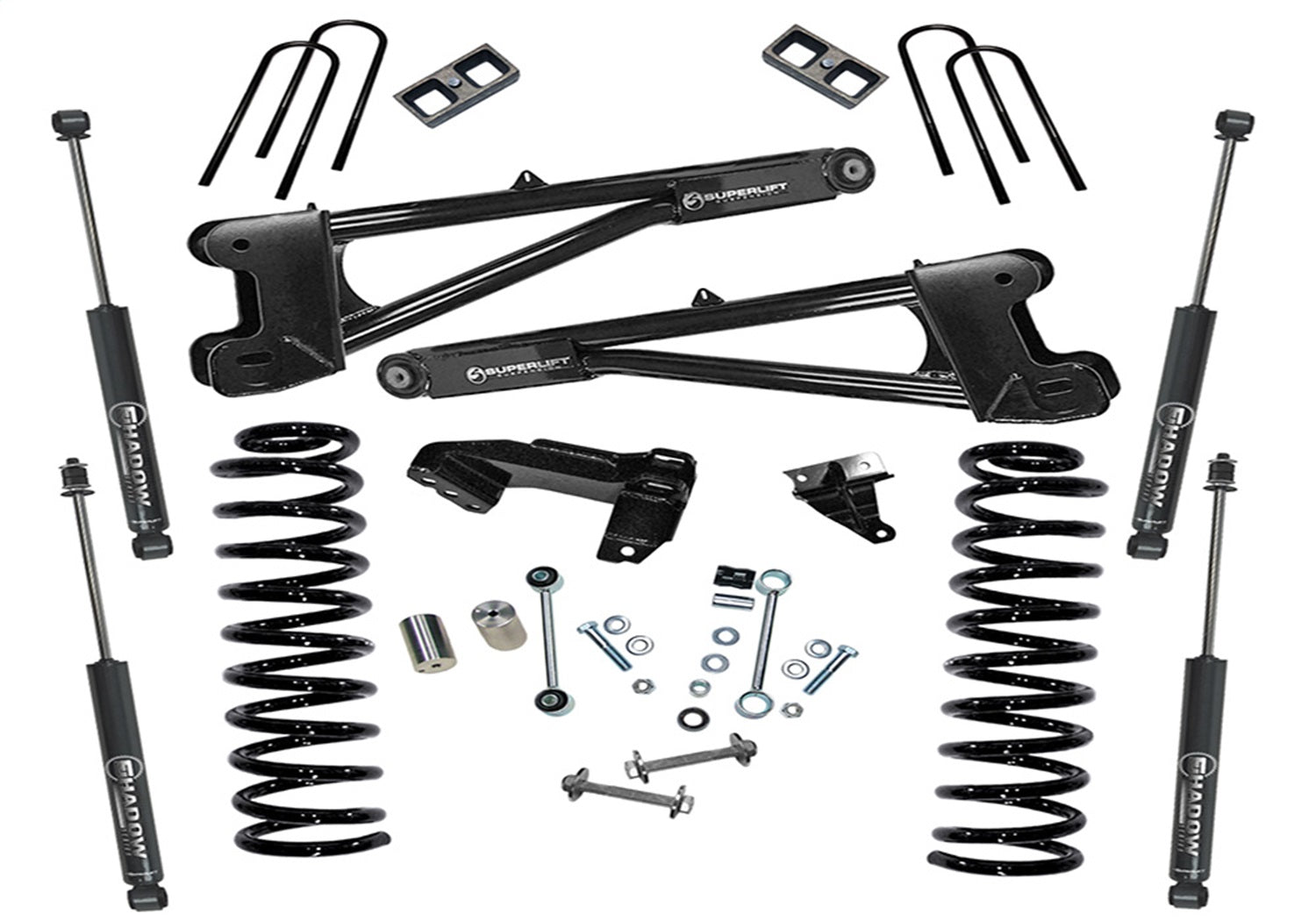 Superlift K981 4in. Lift Kit-08-10 F250/F350 4WD-Dsl w/Replacement Radius Arms w/SL Shocks Superlift K981