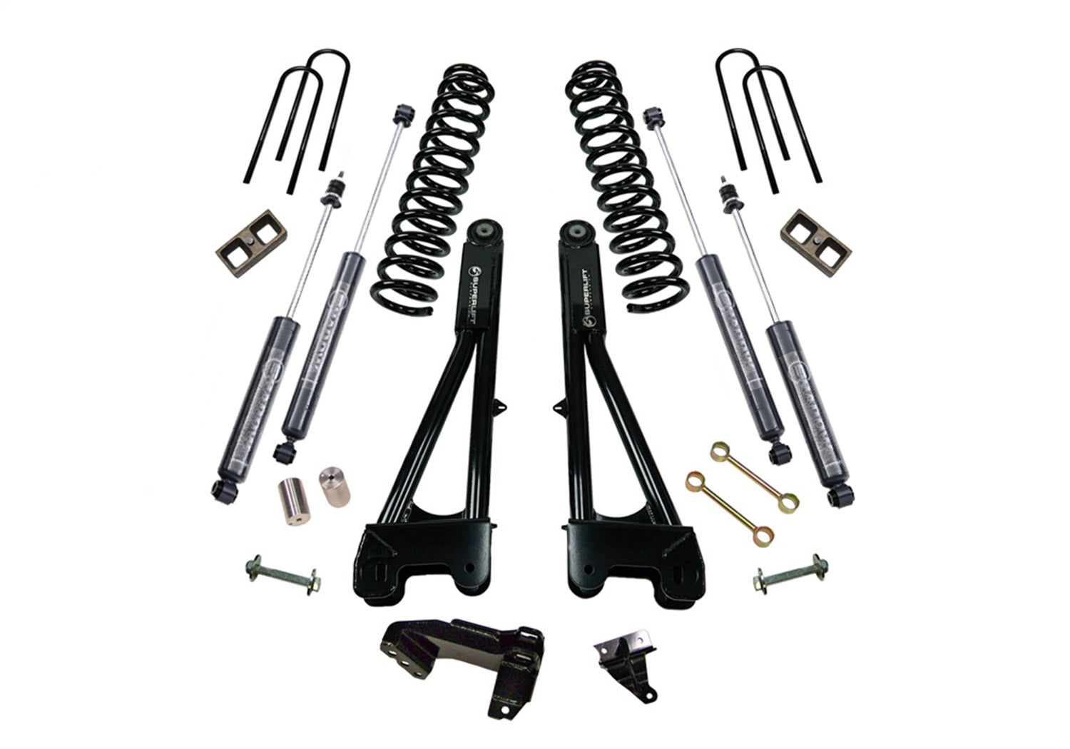 Superlift K981B 4in. Lift Kit-08-10 F250/F350 4WD-Dsl w/Replacement Radius Arms w/Bil Shocks Superlift K981B