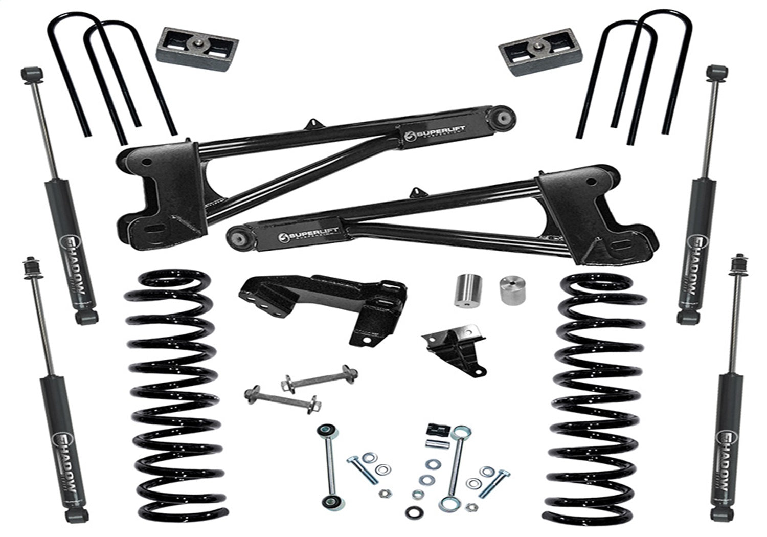 Superlift K987 4in. Lift Kit-11-16 F250/F350 4WD-Dsl w/Replacement Radius Arms w/SL Shocks Superlift K987