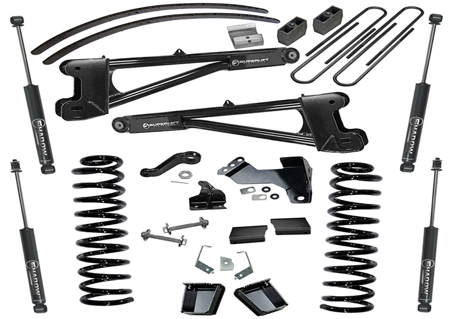 Superlift K991 8in. Lift Kit-11-16 F250/F350 4WD-Dsl w/Replacement Radius Arms w/SL Shocks Superlift K991