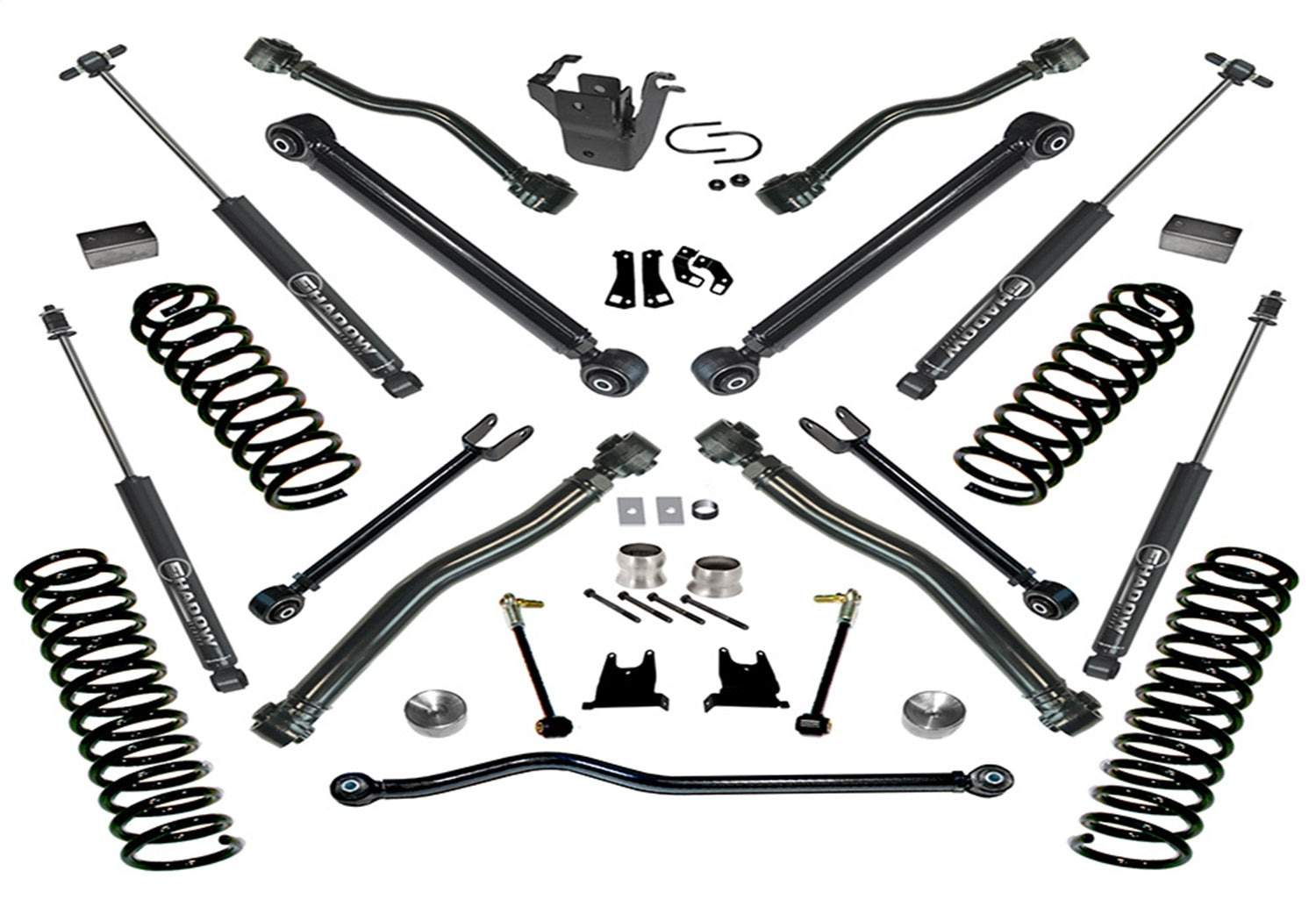 Superlift K996 4in. Lift Kit-07-18 Wrangler JK-2-door-w/Reflex Ctrl Arms/SL Shocks Superlift K996