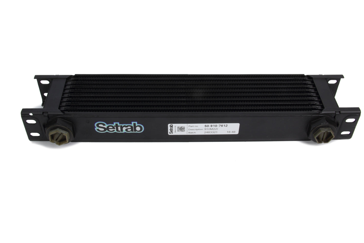 Setrab 50-910-7612 Series-9 Oil Cooler 10 Row w/M22 Ports Setrab 50-910-7612