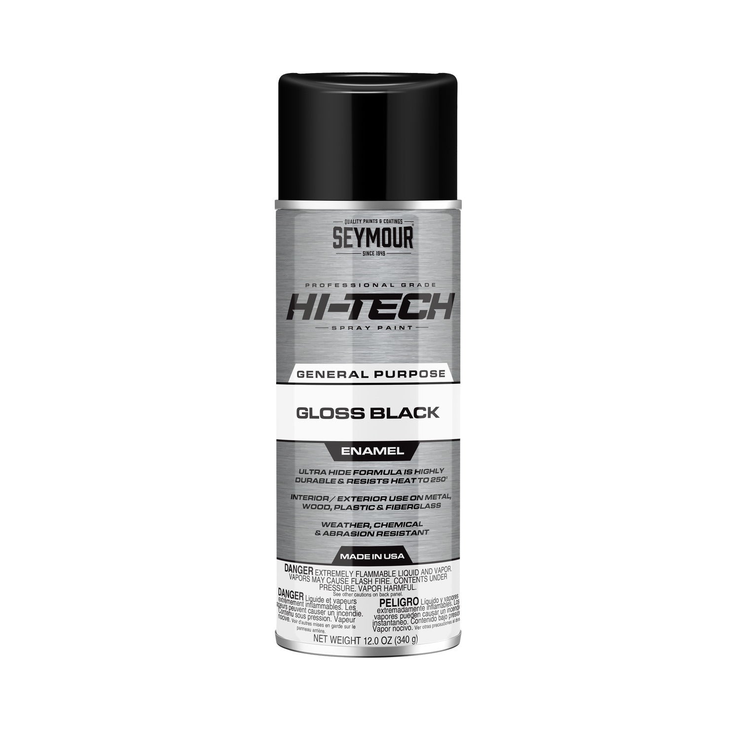 SEYMOUR PAINT 16-115 Hi-Tech Enamels Gloss Black Paint SEYMOUR PAINT 16-115