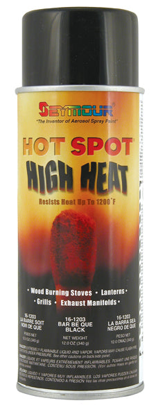 SEYMOUR PAINT 16-1203 Hot Spot High Temp Paint Black SEYMOUR PAINT 16-1203