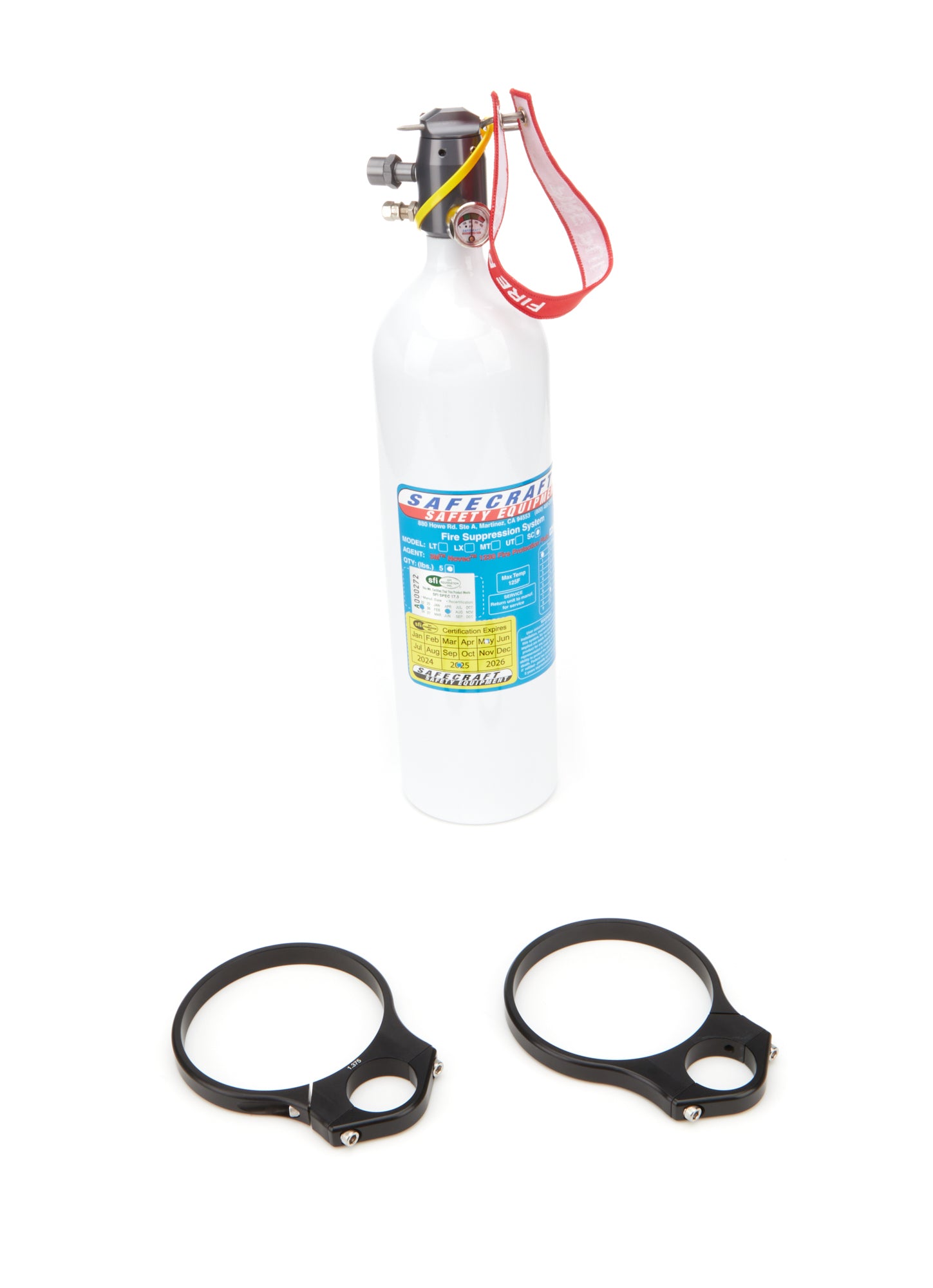 Safecraft Equipment SC5JEK-137 Fire Suppression System 5lb Sprint Sys w/Clamps Safecraft Equipment SC5JEK-137