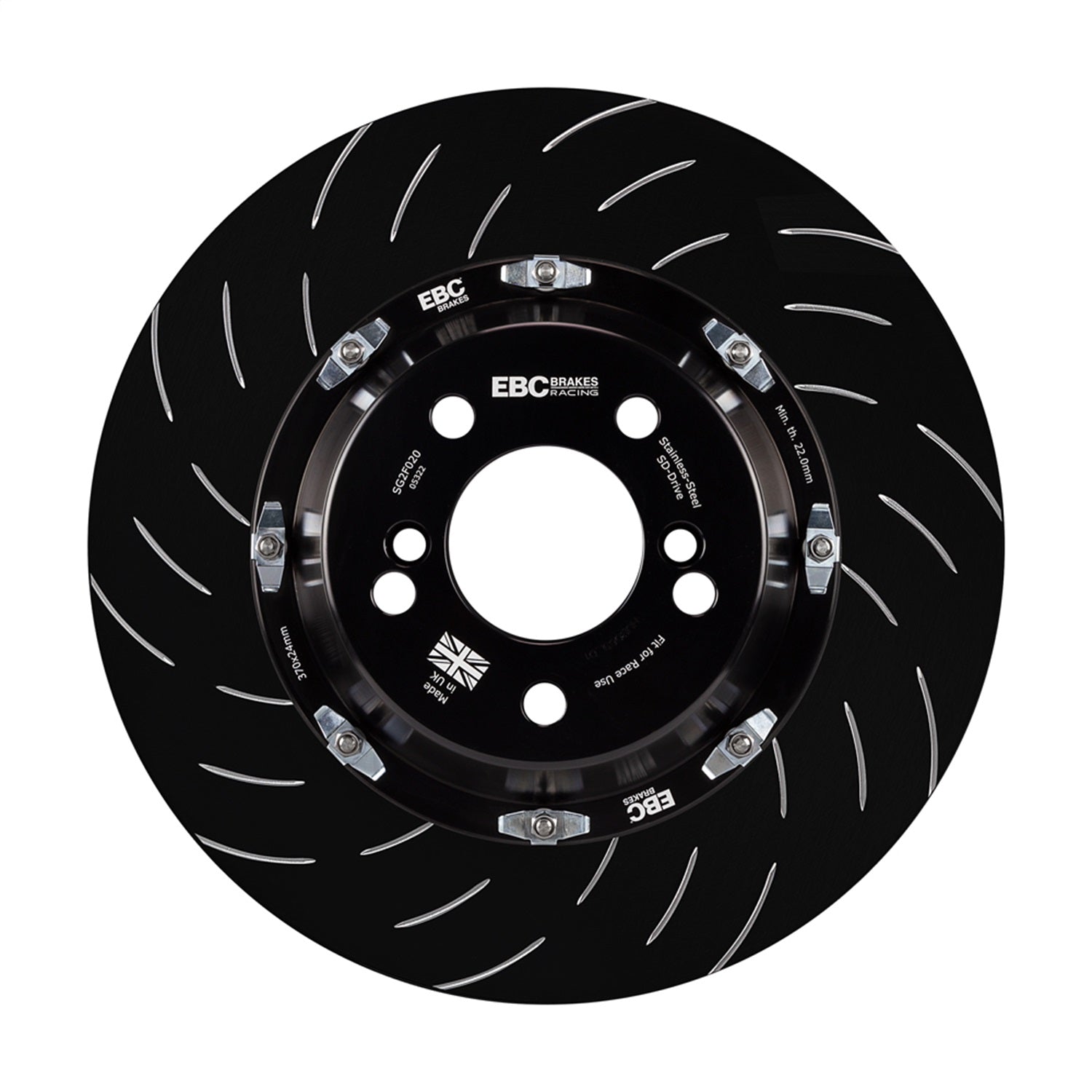 EBC Brakes Racing SG2FC7364 Floating SD Rotor Conversion Complete Assembly EBC Brakes Racing SG2FC7364