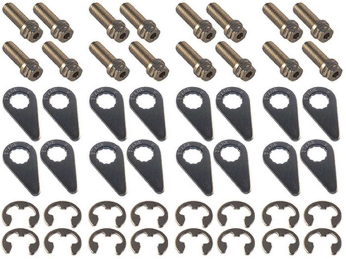Stage 8 8912A Header Bolt Kit - 6pt. 3/8-16 x 1in (16) Stage 8 8912A