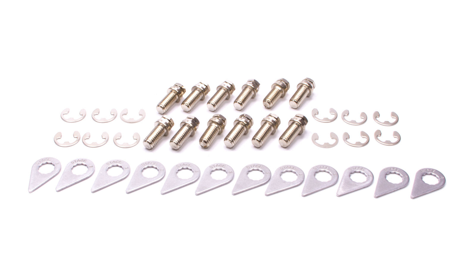 Stage 8 8916S Header Bolt Kit - 6pt. 3/8-16 x 3/4 (12) Stage 8 8916S