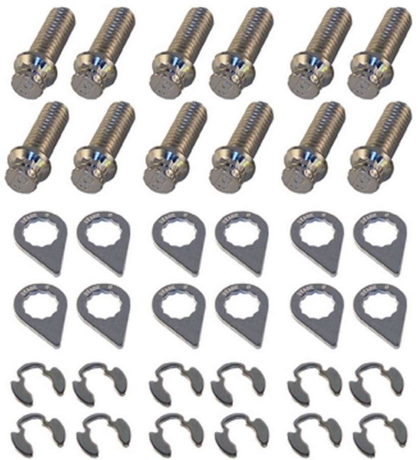 Stage 8 8931 Header Bolt Kit - 12pt. 3/8-16 x 1in (12) Stage 8 8931