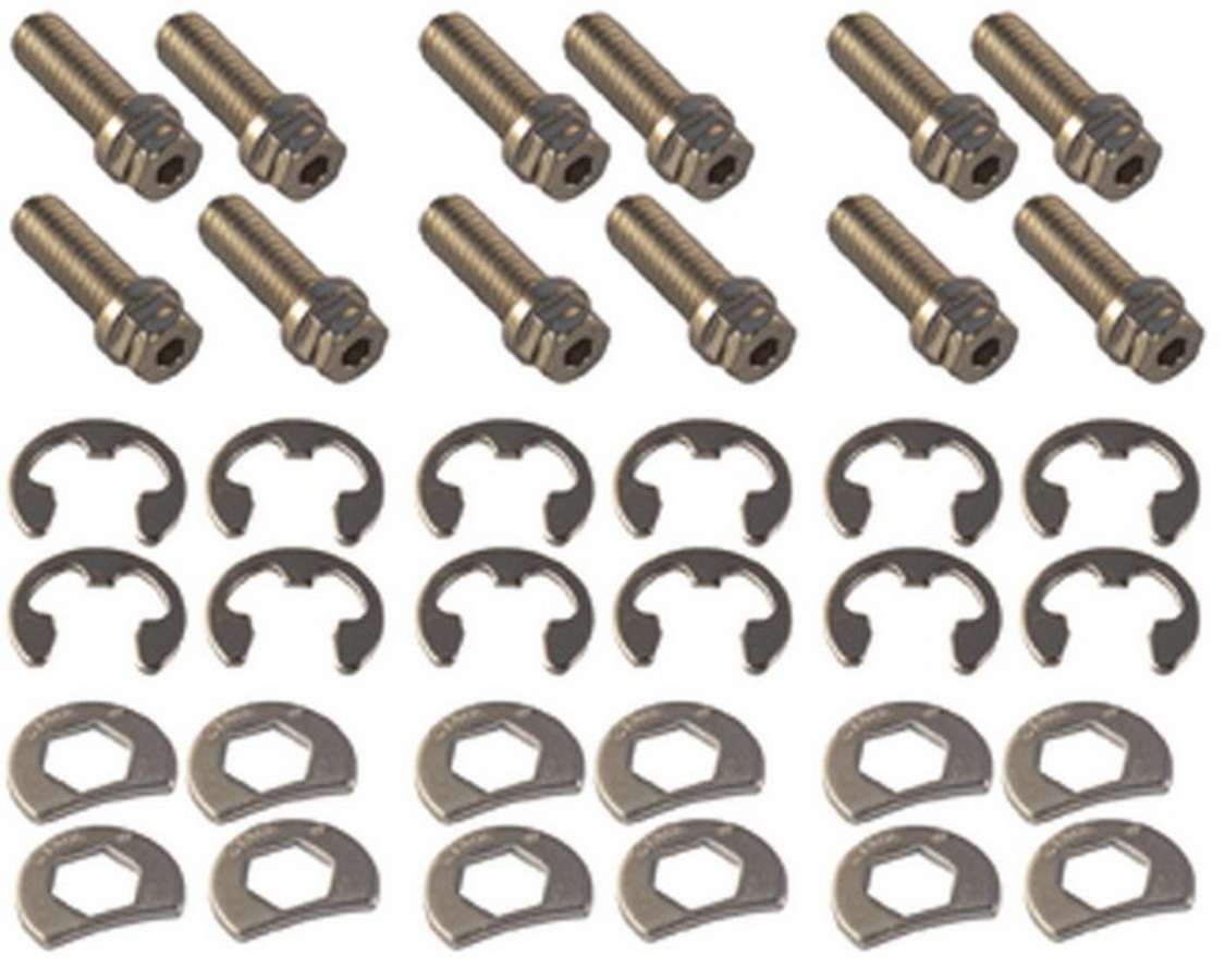 Stage 8 8951 S/S Header Bolt Kit - 6pt. 3/8-16 x 1in (12) Stage 8 8951