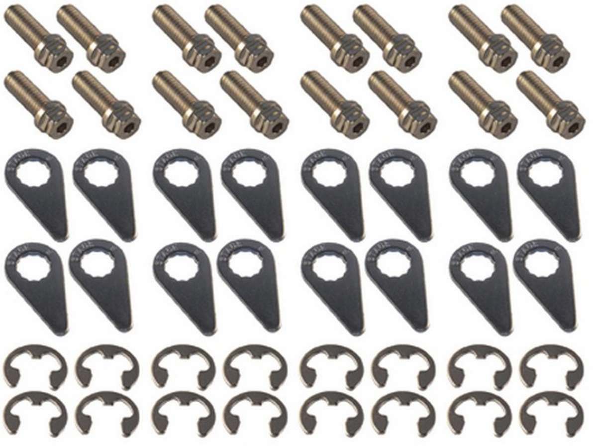 Stage 8 8952 S/S Header Bolt Kit - 6pt. 3/8-16 x 1in (16) Stage 8 8952