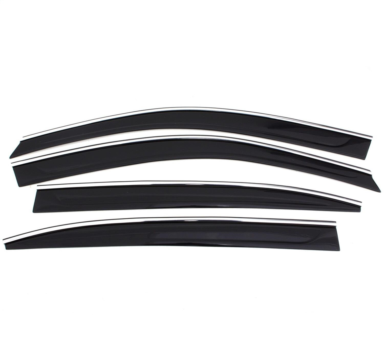 Auto Ventshade AVS 794023 Ventvisor® Low Profile Deflector 4 pc.; Smoke w/Chrome Trim; Auto Ventshade AVS 794023