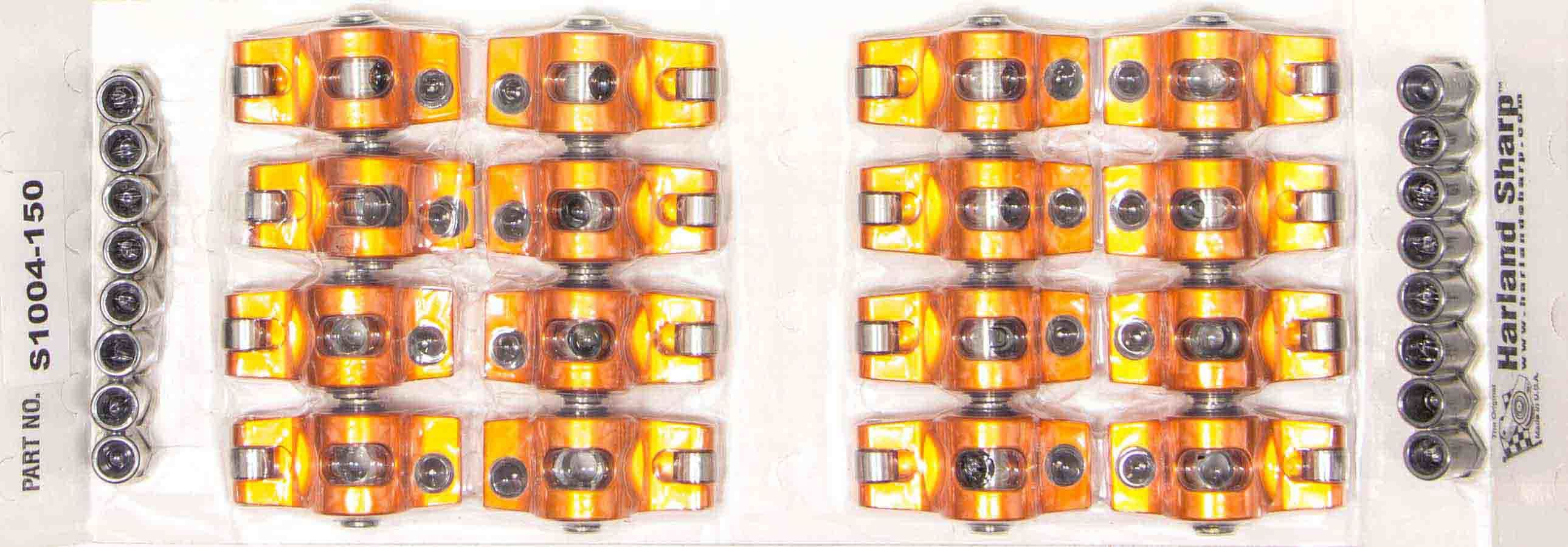 Harland Sharp S1005-150 SBC Rocker Arms - 1.6 Ratio 7/16 Stud Harland Sharp S1005-150