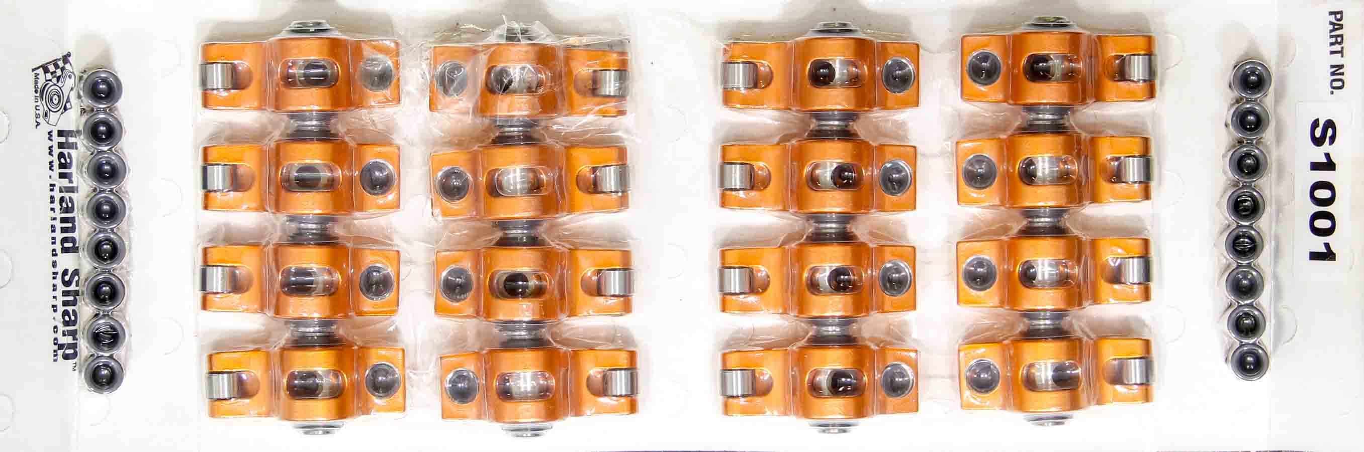 Harland Sharp S1005 SBC Rocker Arms - 1.6 Ratio 7/16 Stud Harland Sharp S1005