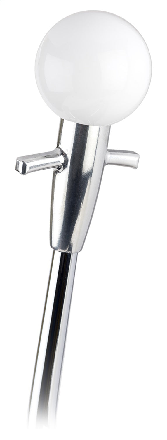 Lokar SK-68MCW Auto Transmission Shifter Knob Adapter; GM Muscle Car Style w/White Knob; Lokar SK-68MCW