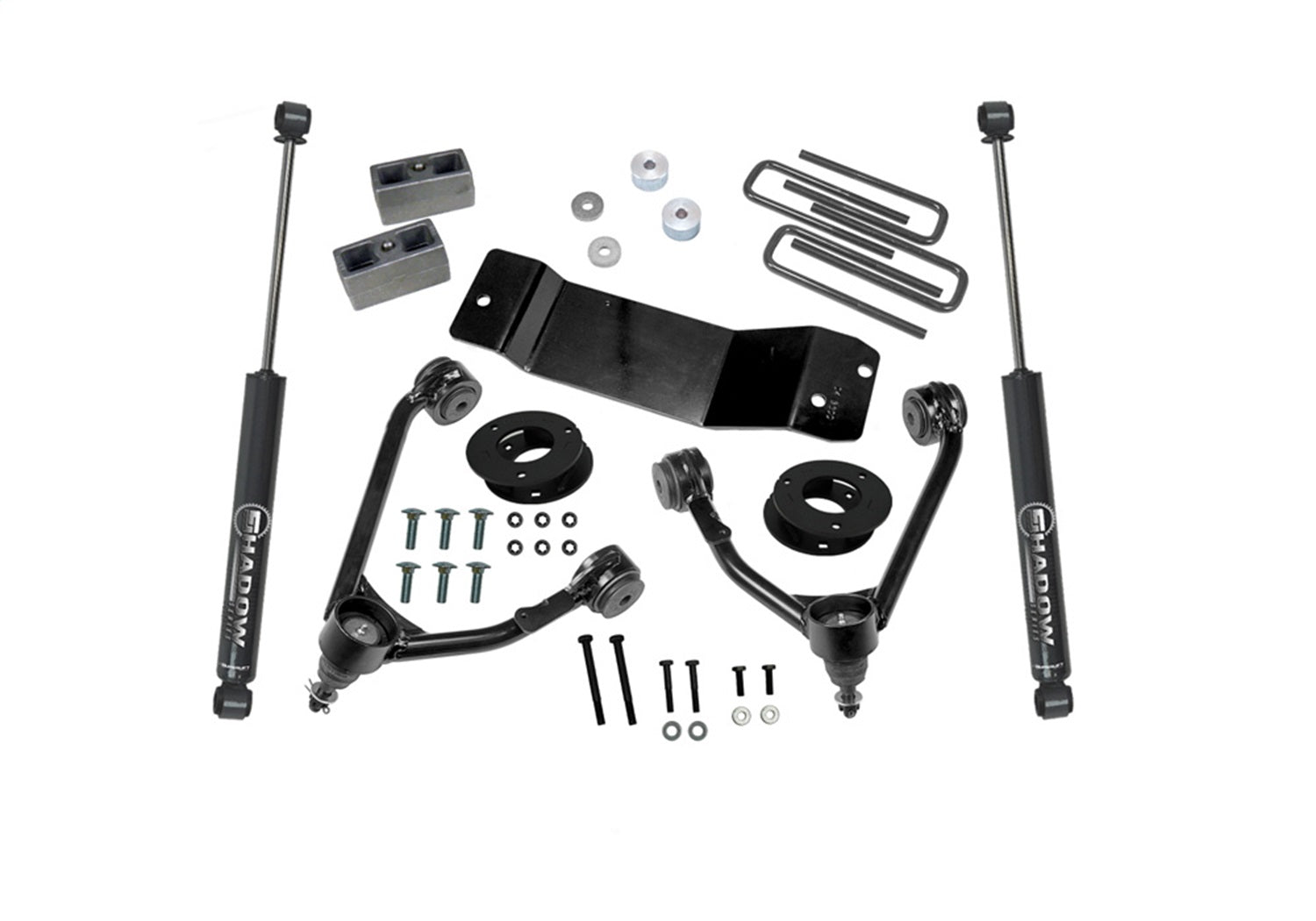 Superlift 3600 3.5in. Upper CtrlArmKit-14-18(19OldBody)GM1500 4WDwOE Al or SS CtrlArms wSL RrSh Superlift 3600