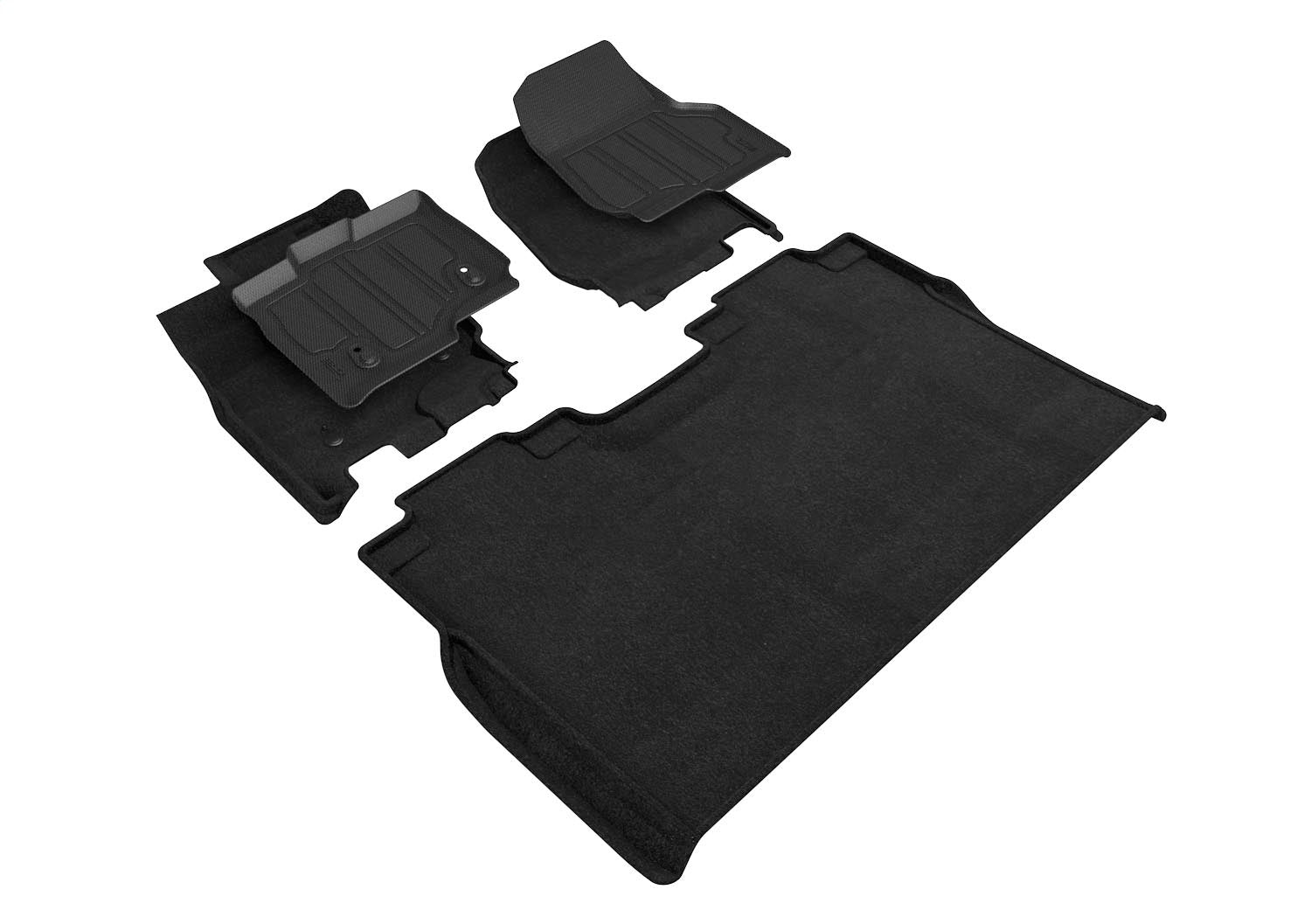 3D MAXpider SLFR08304709 ELEGANT HYBDRID Floor Mat; Front and Rear; Black; 3D MAXpider SLFR08304709