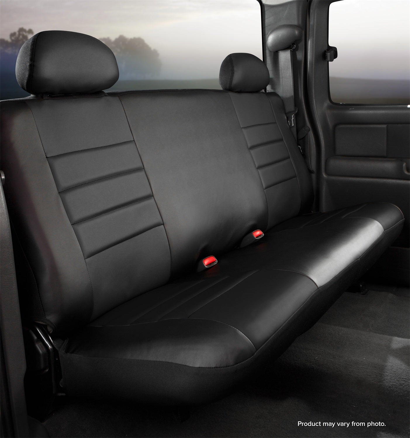 FIA SL62-40 BLK/BLK LeatherLite™ Custom Seat Cover FIA SL62-40 BLK/BLK
