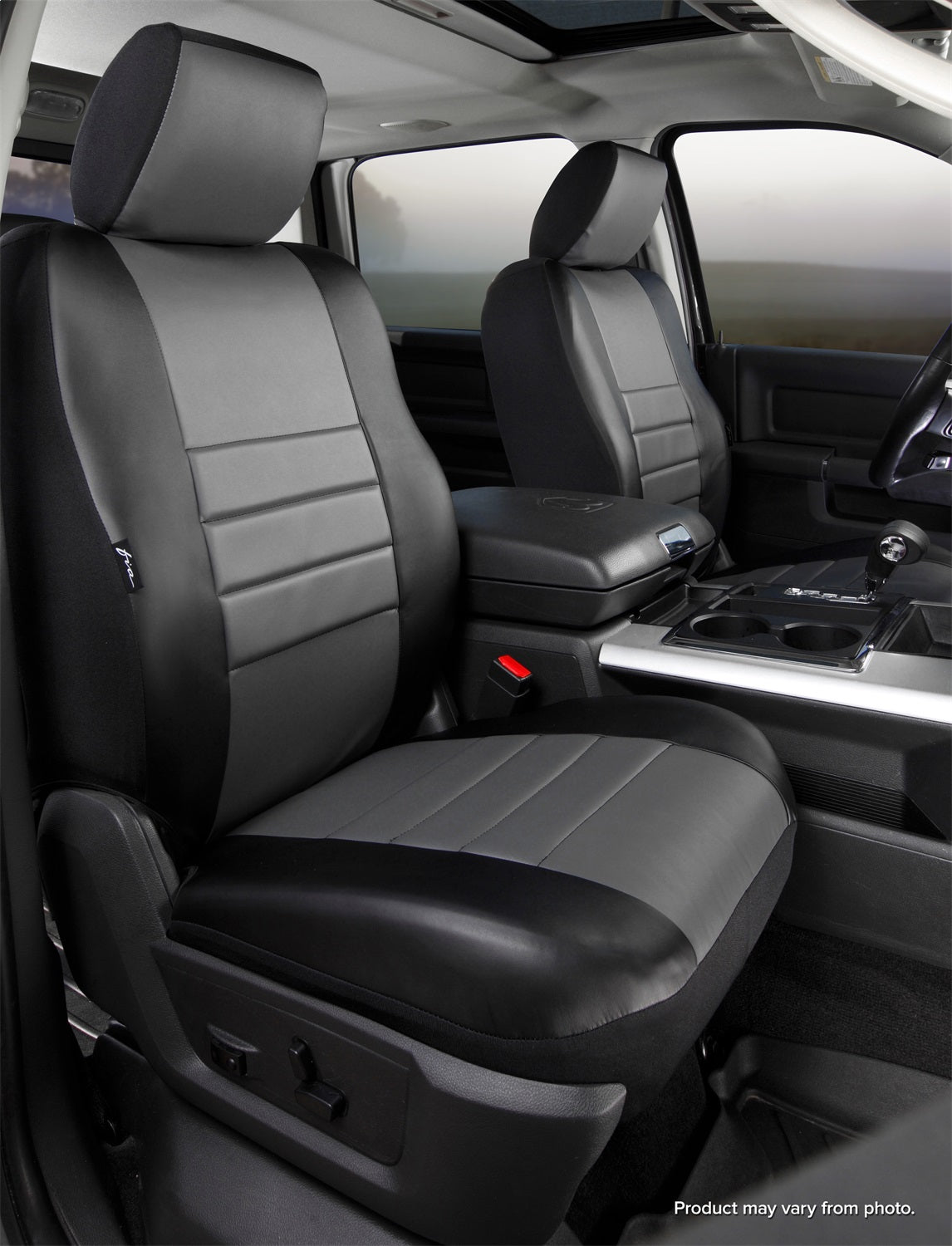 FIA SL69-48 GRAY LeatherLite™ Custom Seat Cover; Bench Seat; Gray; FIA SL69-48 GRAY