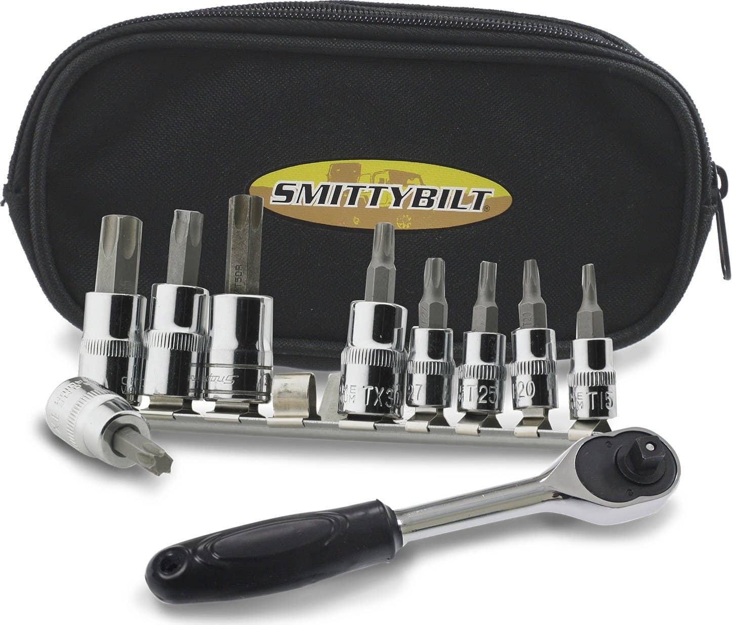 Smittybilt SB2830 9-PIECE TORX TOOL KIT WITH CASE T15-50 Smittybilt SB2830
